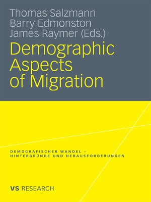 cover image of Demographic Aspects of Migration